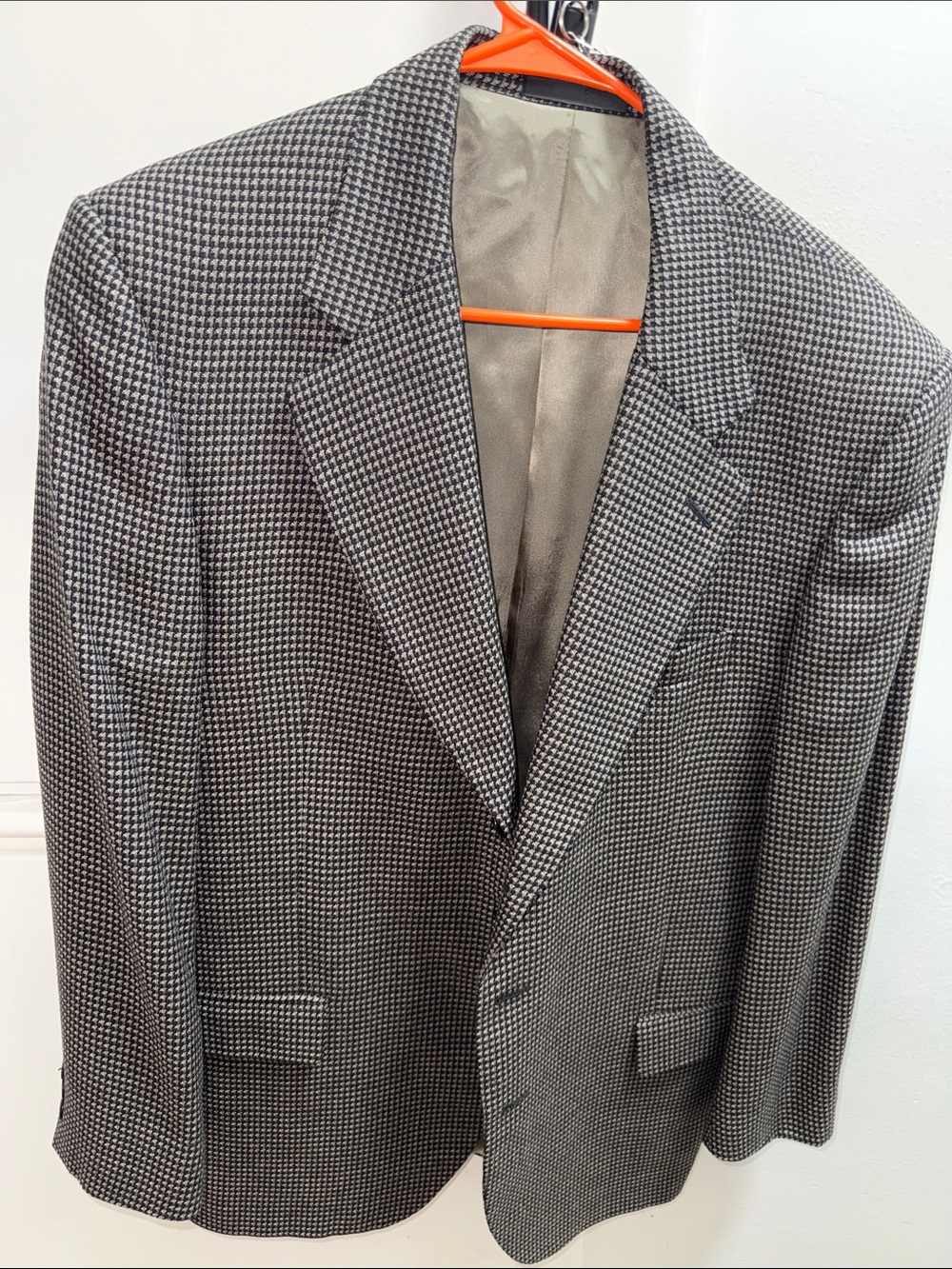 Men's Houndstooth Sport Coat - Black & White